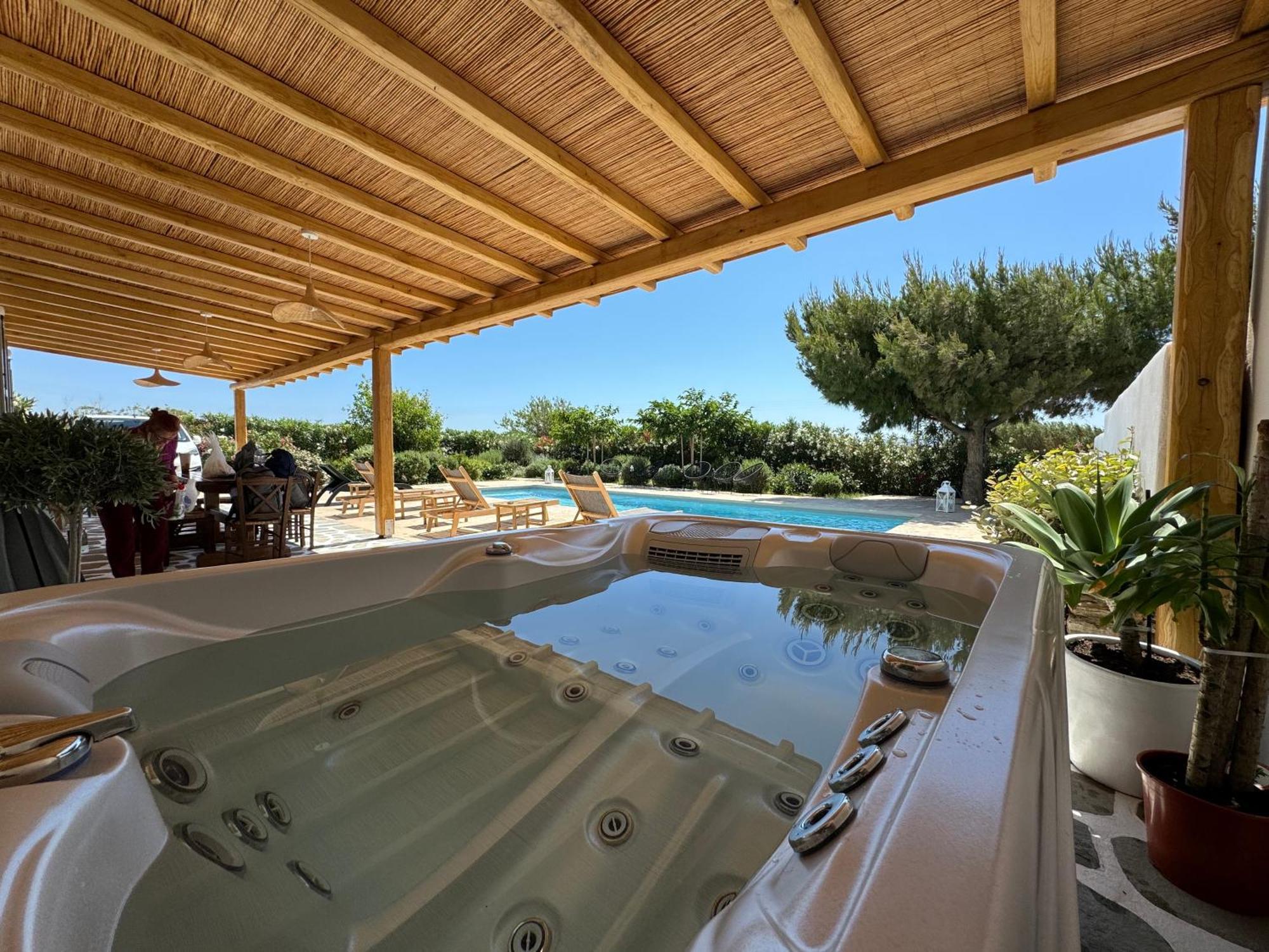 White Pearl Villa Naxos With Private Swimming Pool Naxos City 外观 照片